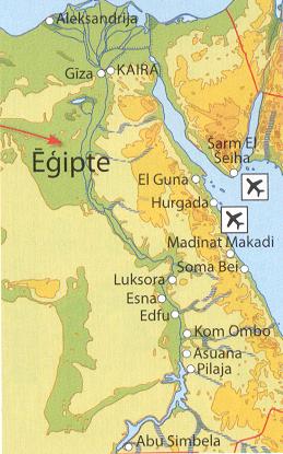 egiptes karte
