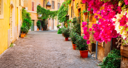 Lidojums uz Romu, viesnīca