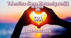 Valentīna diena Rietumigaunijā ar vīnu un SPA GARANTĒTS