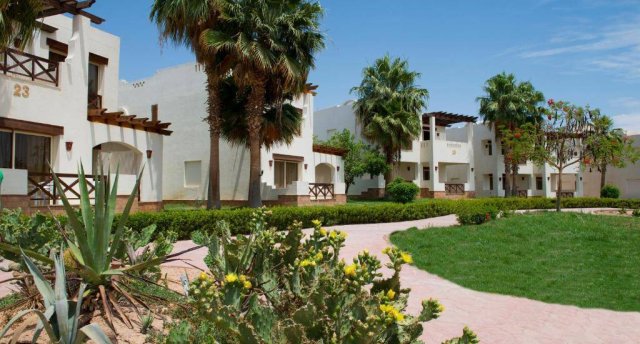 Viesnīcas skats Ēģiptē, Hurgada ar baseinu