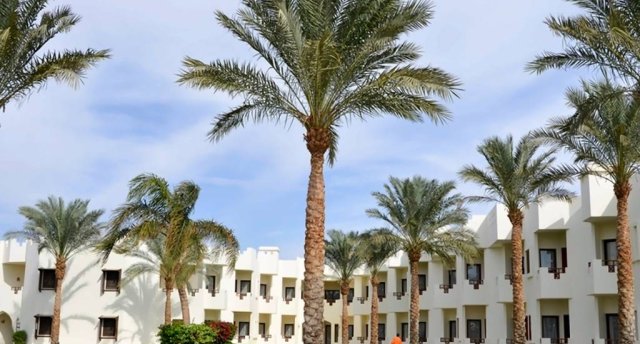 Viesnīcas skats Ēģiptē, Hurgada ar baseinu