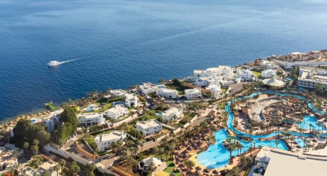 Viesnīcas skats Ēģiptē, Hurgada ar baseinu