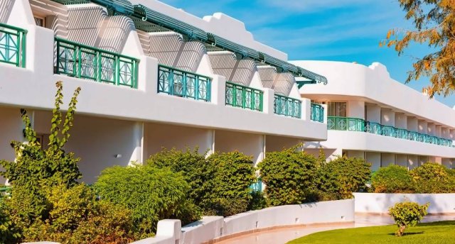 Viesnīcas skats Ēģiptē, Hurgada ar baseinu