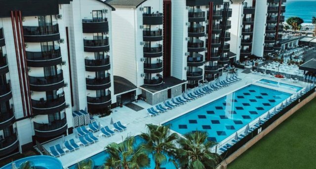 Viesnīcas skats Ēģiptē, Hurgada ar baseinu