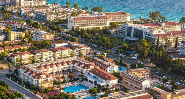 Viesnīcas skats Ēģiptē, Hurgada ar baseinu