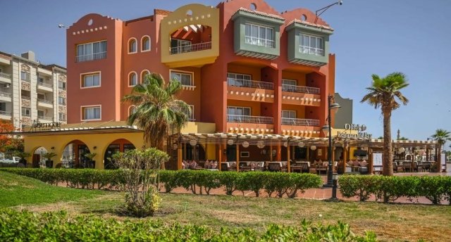 Viesnīcas skats Ēģiptē, Hurgada ar baseinu