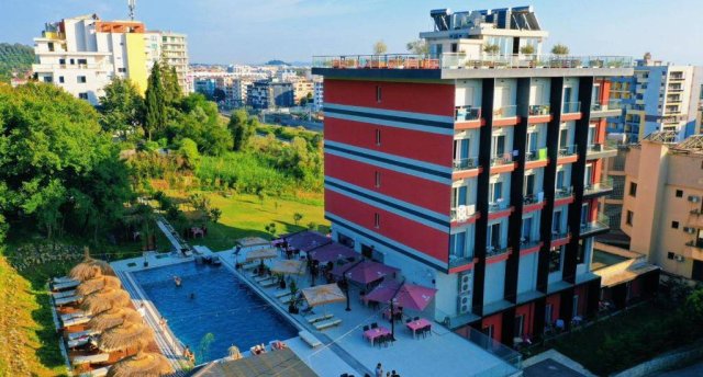 Viesnīcas skats Ēģiptē, Hurgada ar baseinu